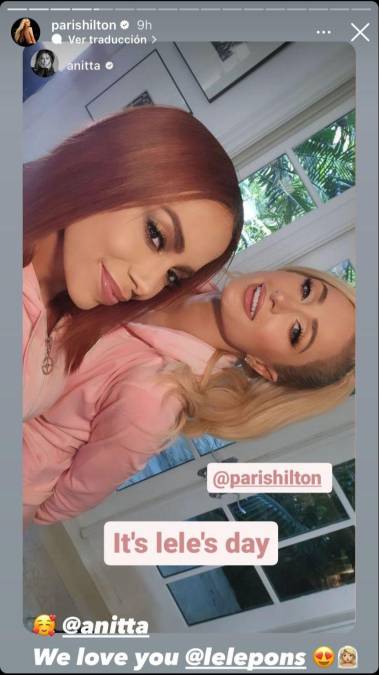 Paris Hilton junto a Anitta. 