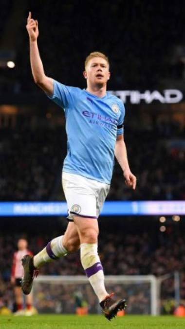 7. Kevin de Bruyne - El mediocentro ofensivo belga del Manchester City tiene un valor de 150 millones de euros.