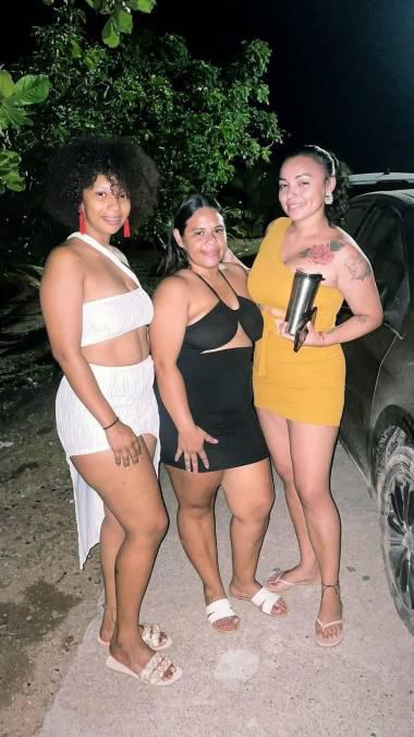 Nikendra McCoy, Antonia Cruz y Dione Solórzano, las tres jóvenes desaparecidas en Roatán.