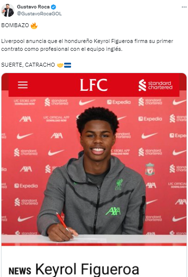 Liverpool dejó mensaje: Esto dicen tras el fichaje de Keyrol Figueroa