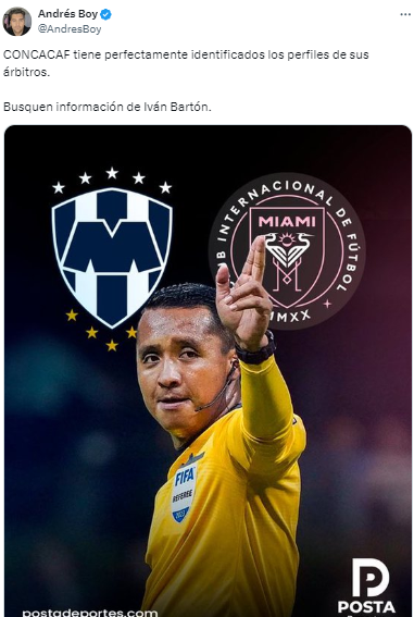 Andrés Boy, comentarista deportivo: “CONCACAF tiene perfectamente identificados los perfiles de sus árbitros”.