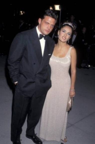 Luis Miguel y Salma Hayek en 1997.