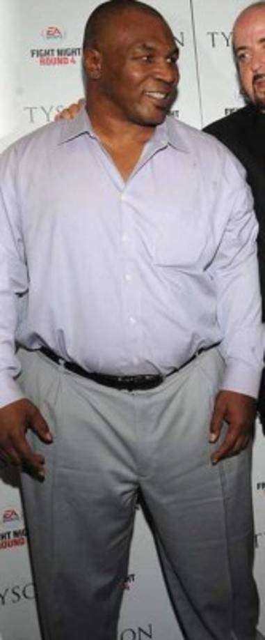 Mike Tyson llegó a pesar 172 kilogramos después de su retiro; sin embargo, se embarcó en un largo proceso de reacondicionamiento .