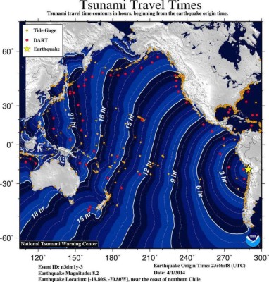 Honduras emitió alerta de tsunami en el Pacífico tras sismo en Chile