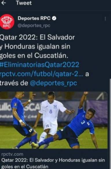 Portales panameños no se quedaron atrás y dieron su punto de vista sobre el empate sin goles entre El Salvador y Honduras.
