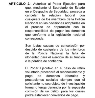 Así fue la aprobación del decreto para depurar la Policía