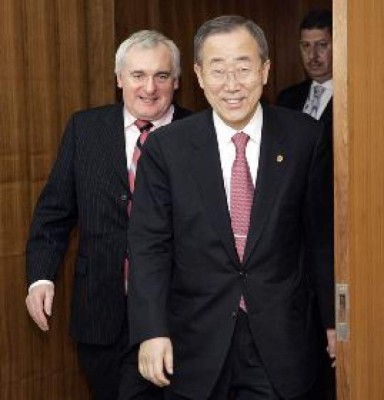 Ban Ki-moon visita Bagdad y es recibido con un disparo de mortero