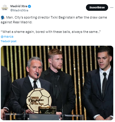 “El cuadro es el mismo del año pasado. Ha cambiado el Liverpool por el Arsenal, pero antes tenemos al Real Madrid. Nosotros intentaremos acordarnos del buen partido que hicimos en casa el año pasado y de llegar a la final; y el Real Madrid se acordará de otras ediciones”, manifestó.