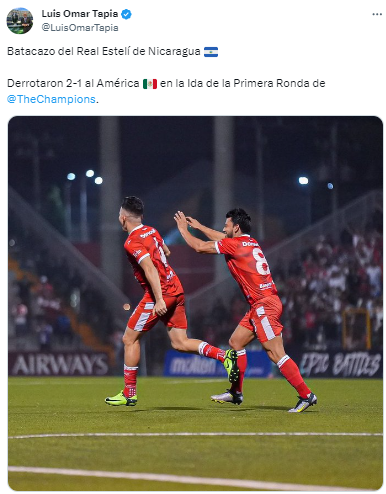 Luis Omar Tapia: “Batacazo del Real Estelí de Nicaragua”