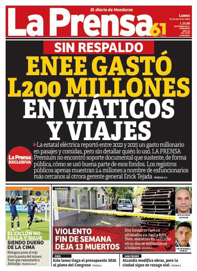 Sin respaldo gastos en viáticos de la Enee