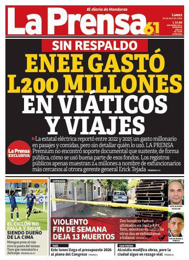 Sin respaldo gastos en viáticos de la Enee