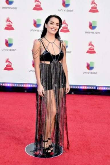 LAS VEGAS, NV - NOVEMBER 15: Lali Esposito attends the 19th annual Latin GRAMMY Awards at MGM Grand Garden Arena on November 15, 2018 in Las Vegas, Nevada. David Becker/Getty Images for LARAS/AFP