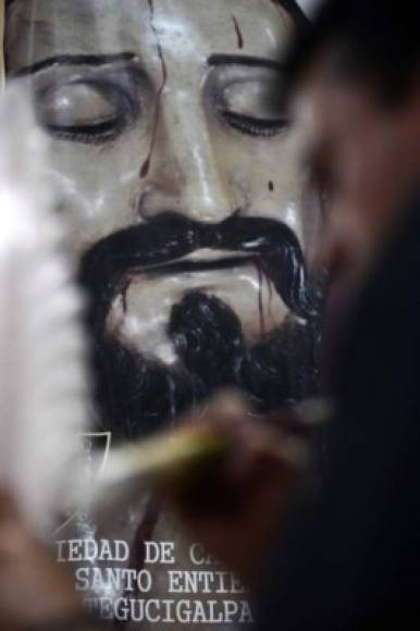 Esta imagen refleja el rostro de Jesucristo. Foto: AFP