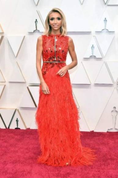 La presentadora de televisión Giuliana Rancic es una de las encargadas de entrevistar a las celebridades en la alfombra roja de los Premios Óscar 2020.