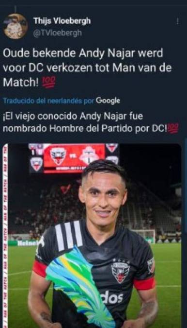 Además de la jugada en la que humilló a Matuidi, Andy Najar fue nombrado como la figura del partido en el duelo donde DC United venció 1-0 al Inter Miami.