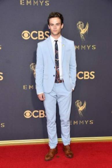 LOS ANGELES, CA - SEPTEMBER 17: Actor Brandon Flynn attends the 69th Annual Primetime Emmy Awards at Microsoft Theater on September 17, 2017 in Los Angeles, California. Frazer Harrison/Getty Images/AFP