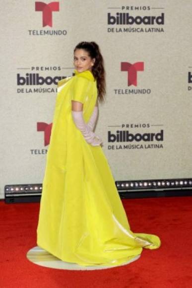 CORAL GABLES, FLORIDA - SEPTEMBER 23: Rosalía attends the 2021 Billboard Latin Music Awards at Watsco Center on September 23, 2021 in Coral Gables, Florida. Rodrigo Varela/Getty Images/AFP (Photo by Rodrigo Varela / GETTY IMAGES NORTH AMERICA / Getty Images via AFP)