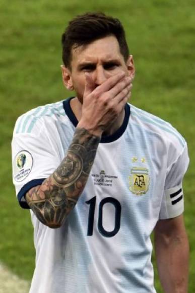 Messi, tras perder en la semifinal contra Brasil.