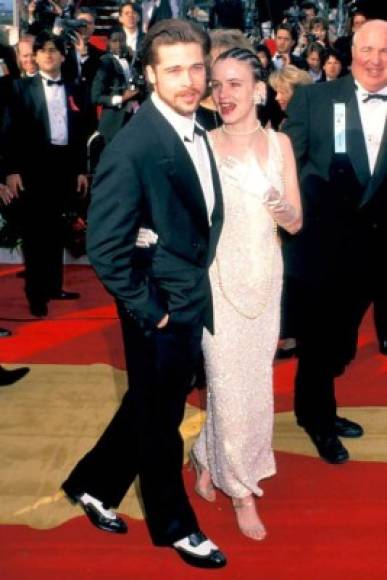 Brad Pitt y Juliette Lewis en 1992.