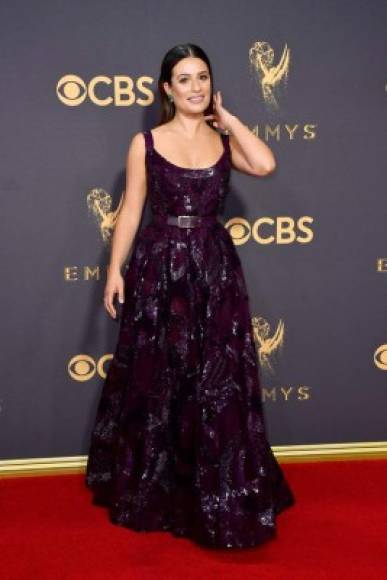 LOS ANGELES, CA - SEPTEMBER 17: Actor Lea Michele attends the 69th Annual Primetime Emmy Awards at Microsoft Theater on September 17, 2017 in Los Angeles, California. Frazer Harrison/Getty Images/AFP