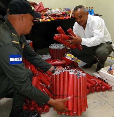 Decomisan más de L100,000 en pólvora en El Progreso