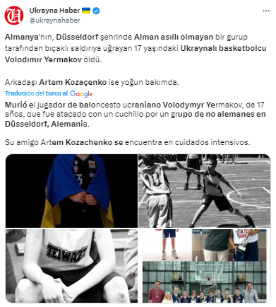 La nota de la federación explica que la Policía alemana está investigando el apuñalamiento.