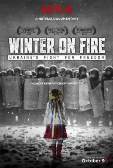 También en el ámbito documental se encuentra 'Winter on fire', cinta nominada al Óscar que relata la fundación de un nuevo movimientos en defensa de los derechos civiles en Ucrania, tras una serie de polémicas decisiones tomadas por el gobierno ucraniano, en materia de comercio.<br/><br/>Un documental pegado a los hechos, que refleja como las protestas se iniciaron de forma pacífica para posteriormente tornar en un movimiento violento con casi un millón de personas manifestándose e intentando acceder a las sedes de decisión, a lo que las fuerzas del orden respondieron con extremada violencia.<br/>