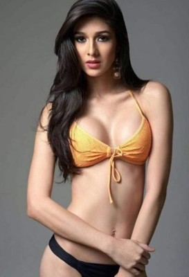 Celia Monterrosa lució un espectacular cuerpo en la competencia del Miss Mundo.
