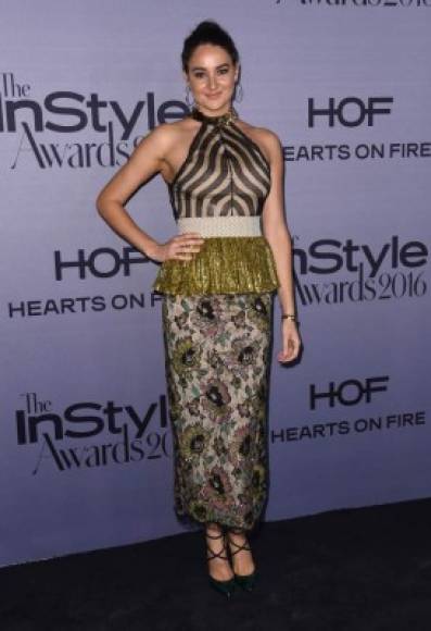La joven actriz estadounidense Shailene Woodley ha destacado por su talento y también su peculiar gusto en moda, que luce en cada alfombra roja en los InStyle Awards.
