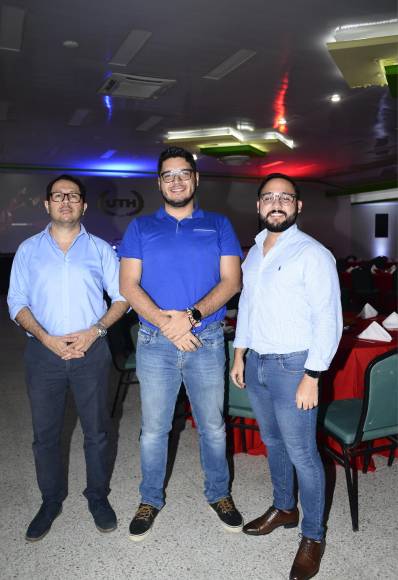 Mario Suazo, Benjamin Osorto y Anthony Flores
