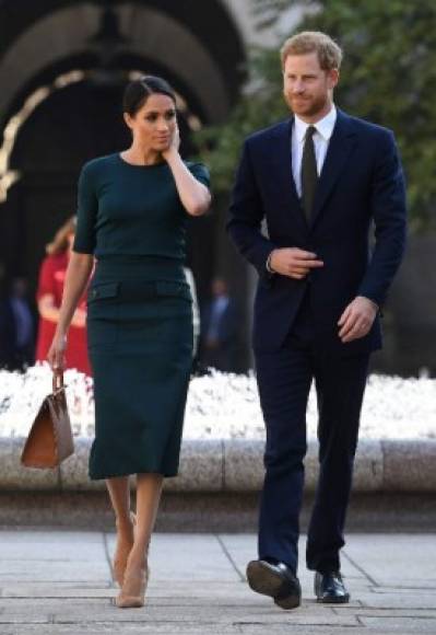 Harry y Meghan salieron desde la celebración del centenario de La Real Fuerza Aérea en Londres hacía Dublín, Irlanda para una visita de 24 horas.