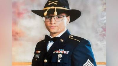 Elder Fernandes, soldado de la base militar de Fort Hood, Texas, Estados Unidos.