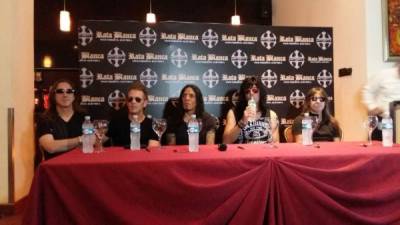 Los integrantes de la banda argentina brindaron detalles a la prensa sobre su show.
