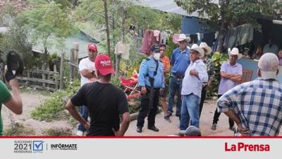 Foto de archivo de la muerte del alcalde de Cantarranas, Francisco Gaitán.