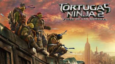 Poster oficial de 'Tortugas Ninja 2: Fuera de las sombras'.