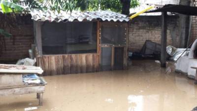 Una de las viviendas dañadas producto de las últimas lluvias en la zona oriental de Honduras.
