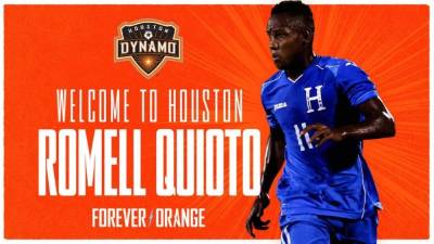 Así anunció el Houston Dynamo el fichaje de Romell Quioto.