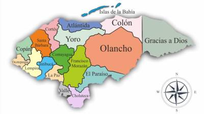 Imagen referencial tomada del sitio web https://www.espaciohonduras.net/el-mapa-nacional-de-honduras.