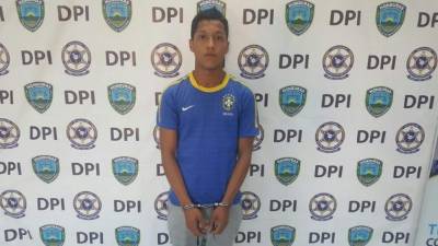 Uno de los detenidos, José Bernardo Fiallos Flores.