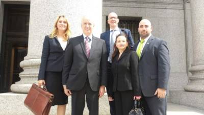 Equipo de abogados que representaron a Honduras ante la Corte de Nueva York.