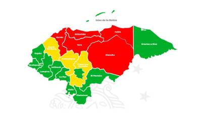 Mapa de alertas de Copeco.