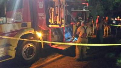 El Cuerpo de Bomberos envió una unidad para socorrer a los heridos.