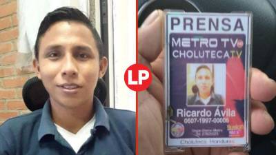 Ricardo Ávila labora para el medio local Metro TV, en Choluteca. Fotografía: Cortesía.