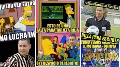Mira los divertidos memes del partido de ida de la semifinal entre Motagua y Olimpia, con el árbitro Héctor Rodríguez como protagonista.