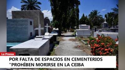 Video: Por falta de espacios en cementerios “prohíben morirse en La Ceiba”