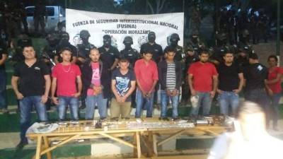 Las autoridades de Fusina aprehendieron a nueve personas integrantes de los Gaidos, vinculadas a varios ilícitos en el occidente del país, específicamente en Santa Bárbara.