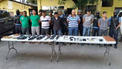 Los siete detenidos tras los allanamientos realizados en La Ceiba.