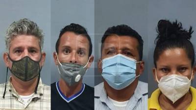 Los capturados fueron identificados como Wilmer Siria (48), David Alvarez (45), Douglas Vanegas (26) y Maria García (33).