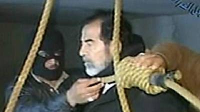 Sadam Hussein fue ejecutado el 30 de diciembre de 2006 en Bagdad./Twitter.
