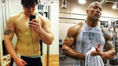 Foto en vida del joven Andrej Gajdos quien soñaba ser como el actor de 'La Roca'.